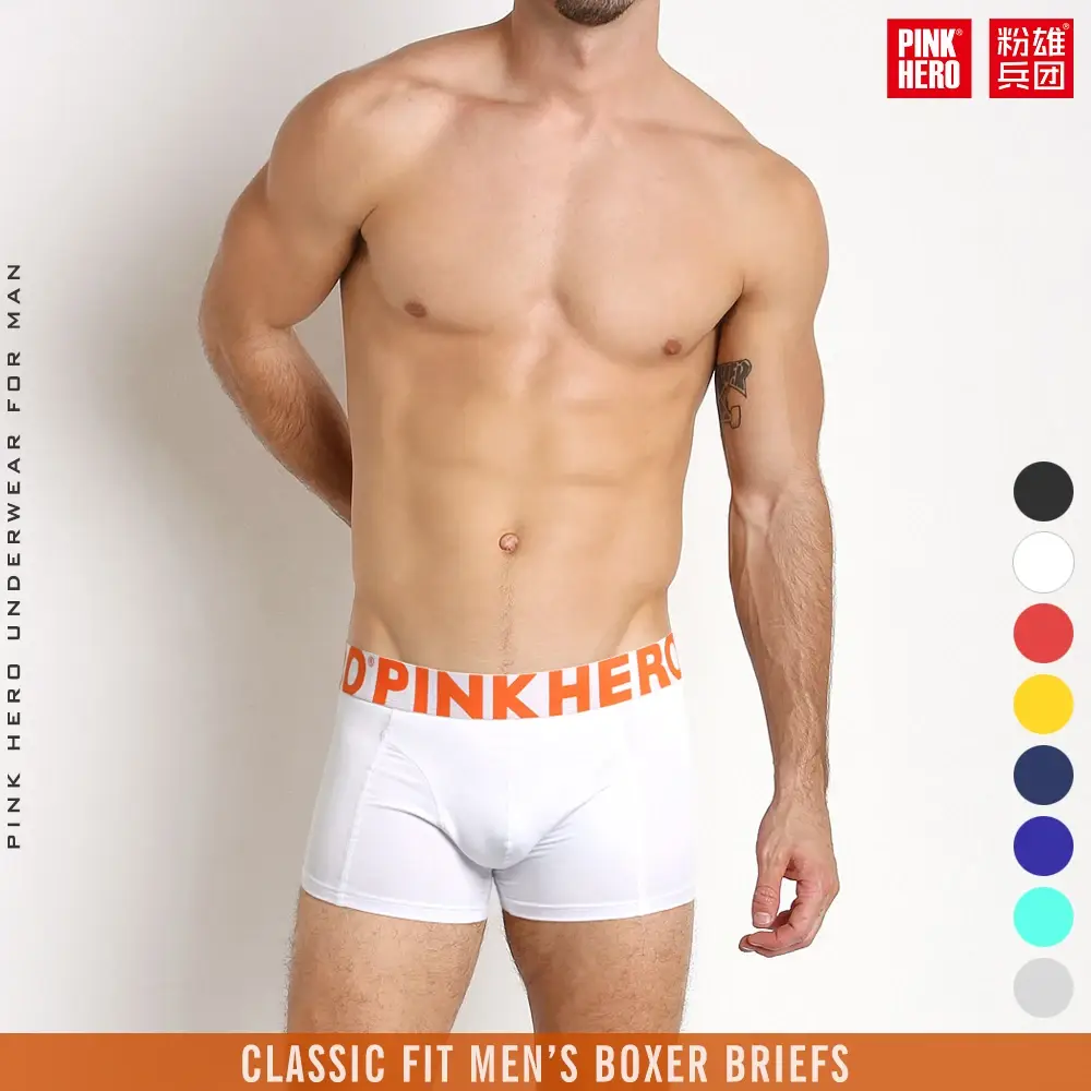 4 pçs pinkhero moda cuecas para homem, elegante confortável e macio deslizamento homme, cuecas boxer de algodão, calzoncillos hombre — image 2