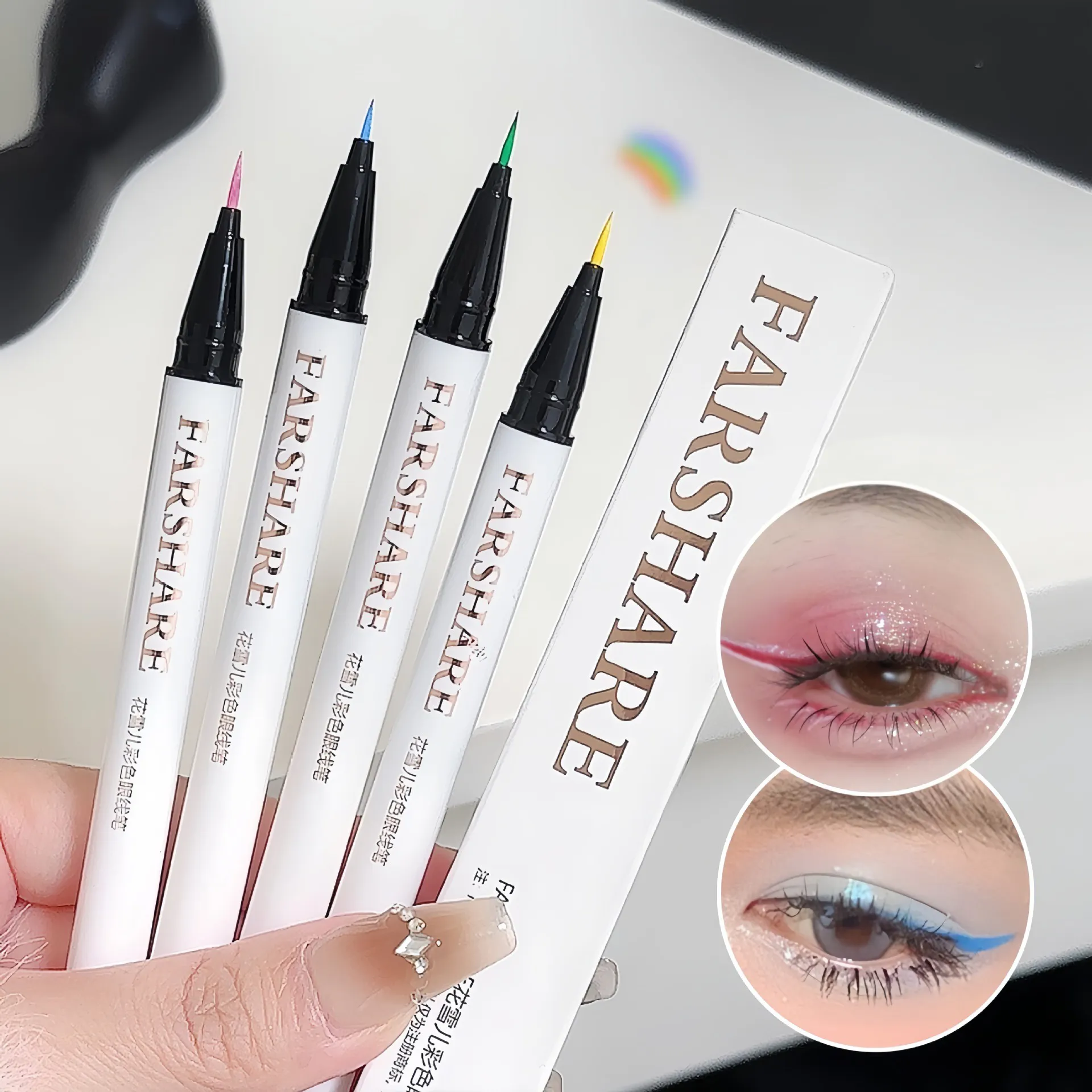 Αδιάβροχο στυλό ματιών 12 χρωμάτων Ultra-fine Tip Liquid eyeliner μακράς διαρκείας Eye Liner Quick-Dry Πολύχρωμο μακιγιάζ για Cosplay — image 5