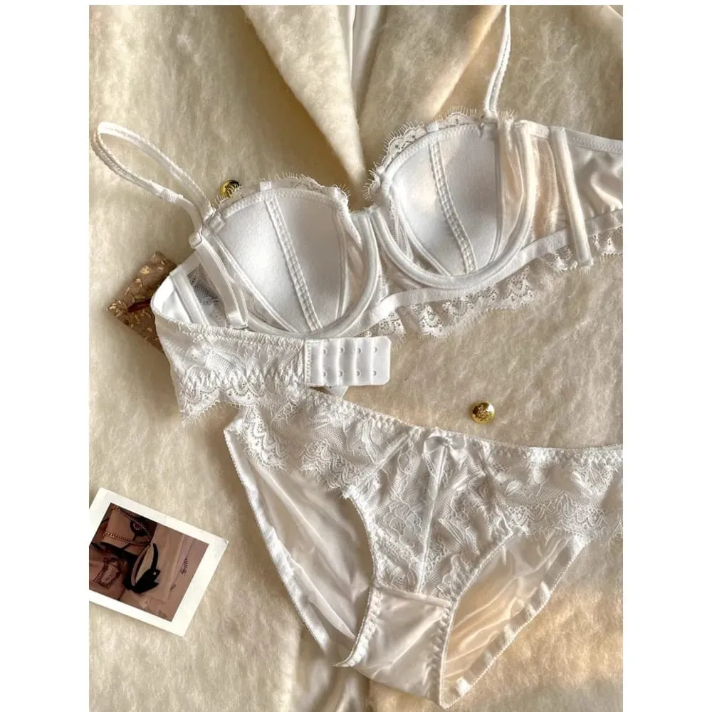 Γαλλικό Half Cup Rabbit Ear Set Hot Sale Γυναικεία εσώρουχα αντιολισθητικά αντιολισθητικά πλαϊνή υποστήριξη Anti-Sag 32-38 — image 6