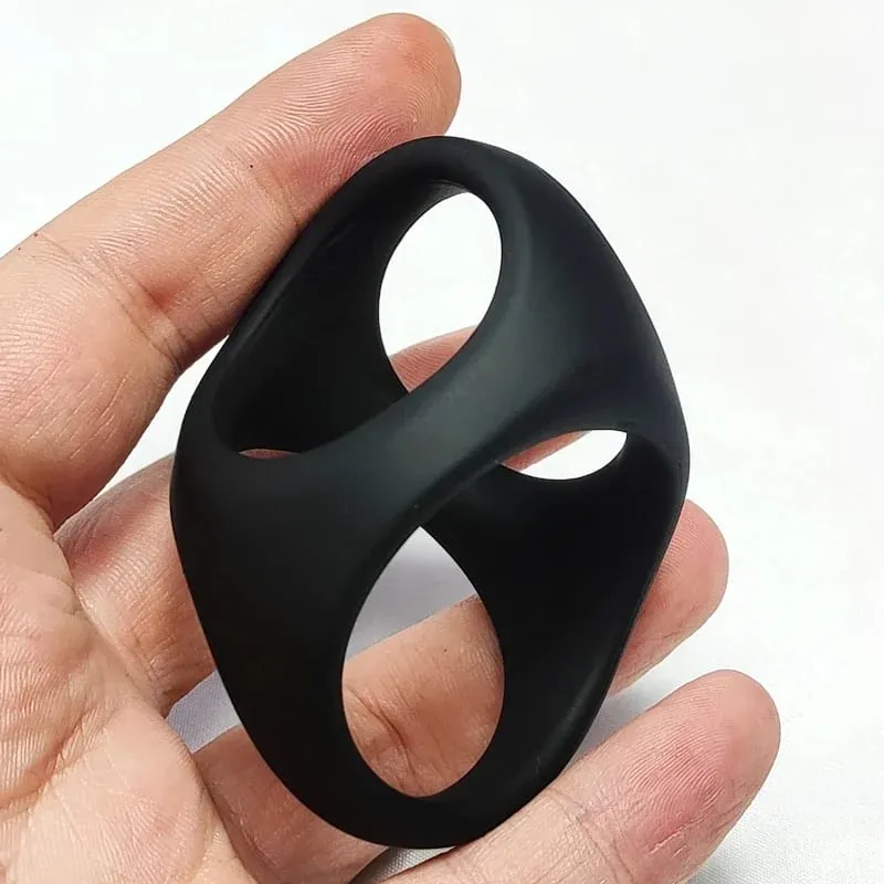 Penis Ring Reusable Silicone Semen Cock Ring Penis Enlargement Delayed Ejaculation Sex Toys For Men — image 20