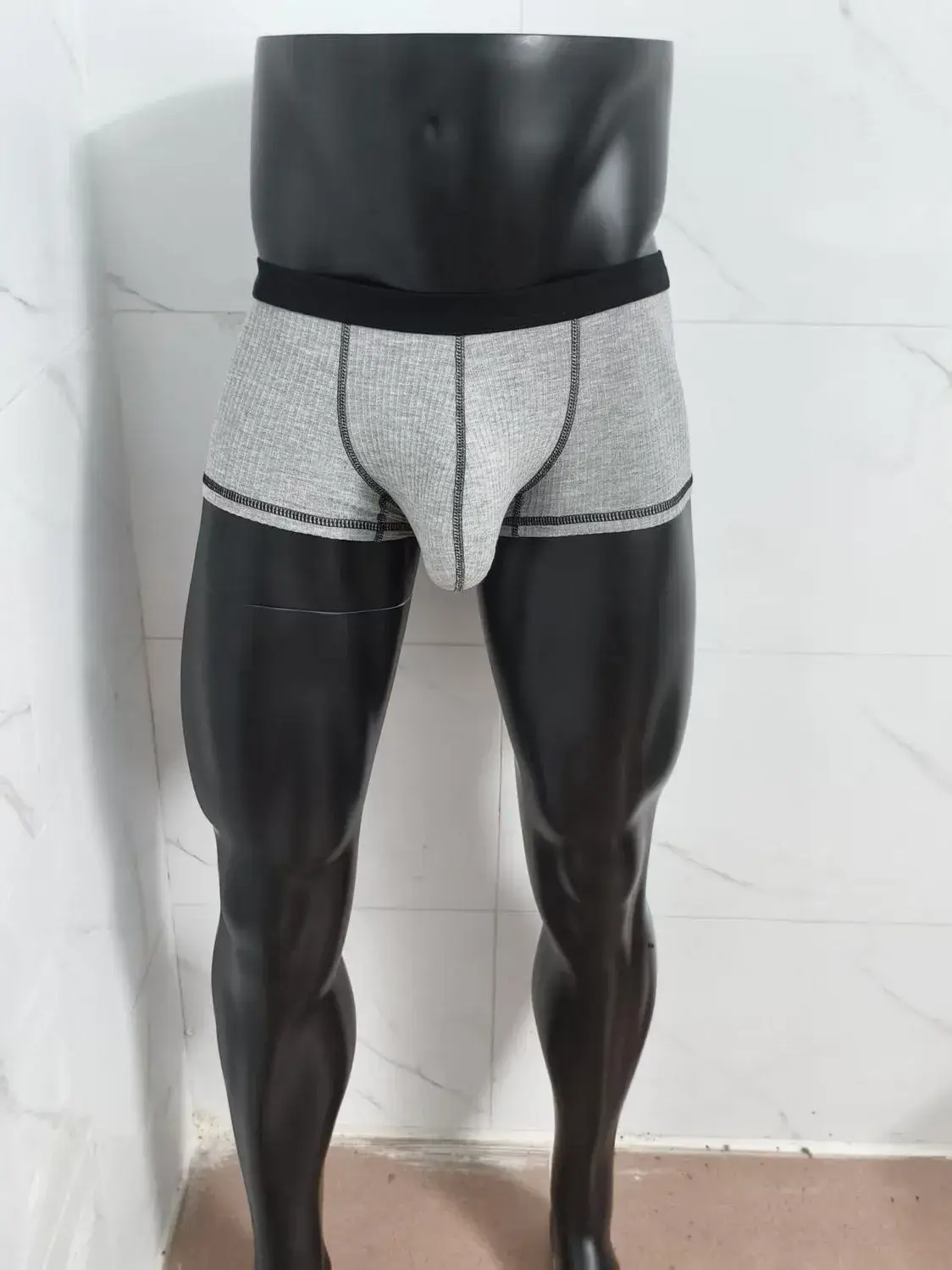 Men's underwear with large scrotal pocket and large stretch flat-leg pants — image 10
