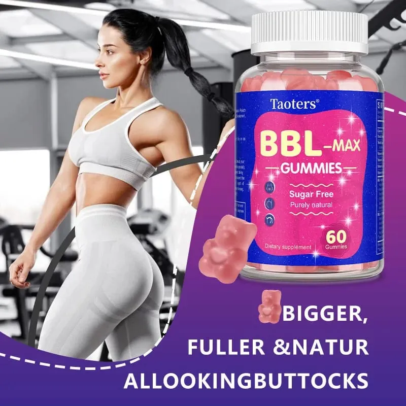 Buttocks Enlargement Gummies for Women - BBL- MAX Gummies - with Multivitamins and Herbal Extracts