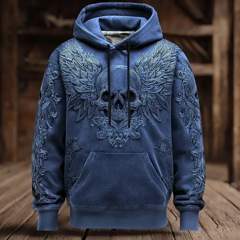 Halloween Men's 3D Bat Sweatshirt Punk Crew Neck 3D Print Club Streetwear Drawstring 3D Print Fall Winter Designer Hoodies — image 15