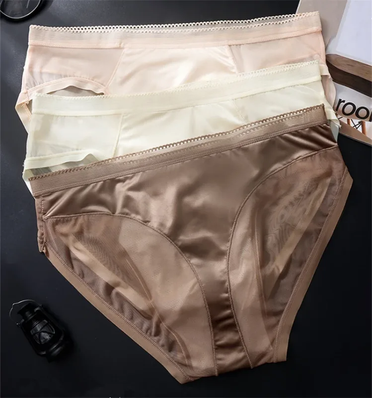 New adults 18 plus micro calzones hombres Ice silk mesh men's underwear 3D space sexy lingeries for man lace calzoncillos hombre — image 3