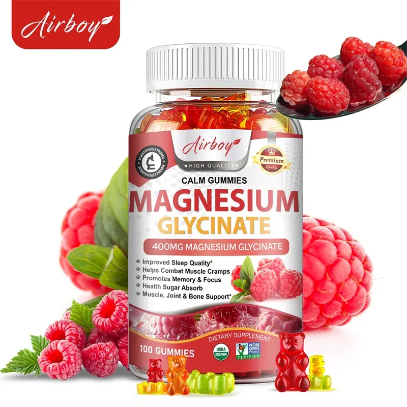 Magnézium-glicinát gumicukor - Az agy egészsége erősíti az izmokat és a csontokat, javítja az alvást, ellazítja az idegeket — image 1