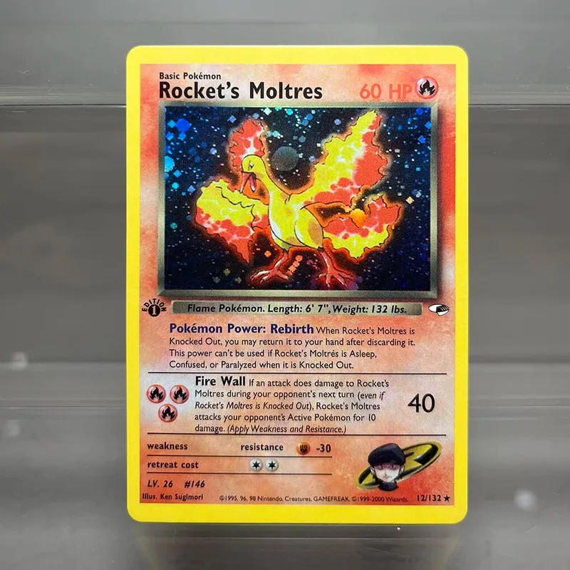 PKM Cards Edition 1st Gym Challenge 1996 Base Set Single Foil Cards Mewtwo Gengar Raichu Card Collection Cards PTCG Proxy Cards — image 10