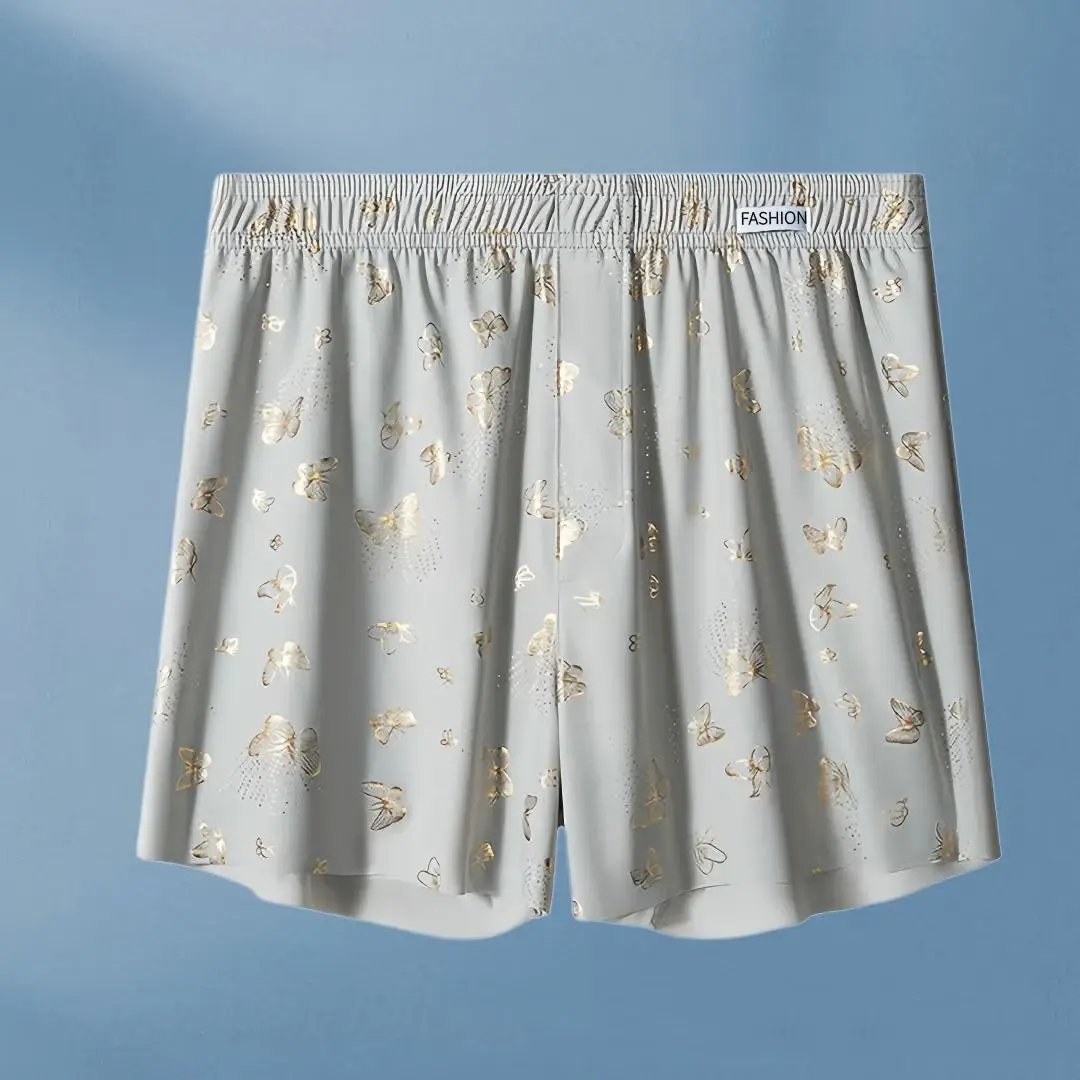 4-Piece Butterfly Print Men's Personalized Aro Pants, Loose And Breathable Casual Underwear, Men's Fashionable Boxer Shorts — image 8