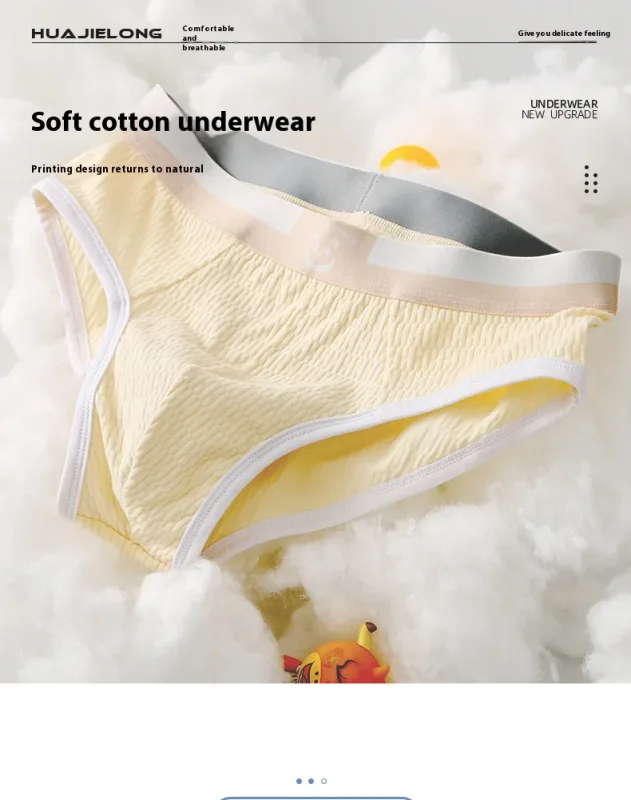 Nova calcinha masculina meninos sexy roupa interior adolescente calcinha de algodão calças triângulo tamanho grande simples respirável fina maré shorts — image 8