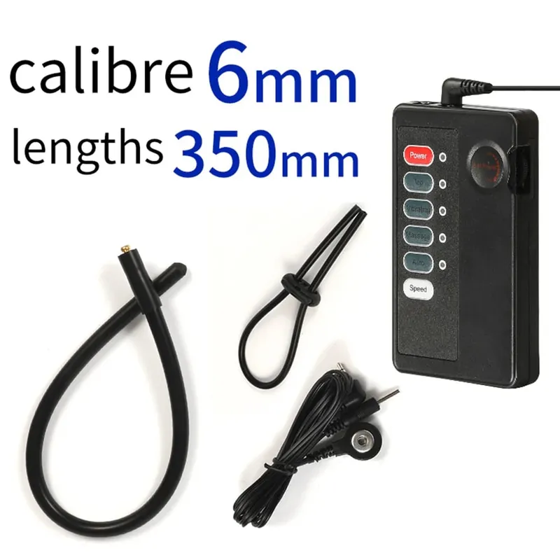 SM Electric Shock Urethra Player Metal Bead Urethral Sounding Plug Penis Ring Prostate Massage Horse Eye Rod Sex Products — image 10