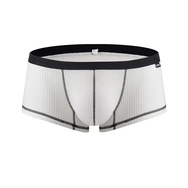 Herrunderkläder Personlig design Boxershorts med låg midja som andas enkla lager U Convex Boxershorts för män — image 2