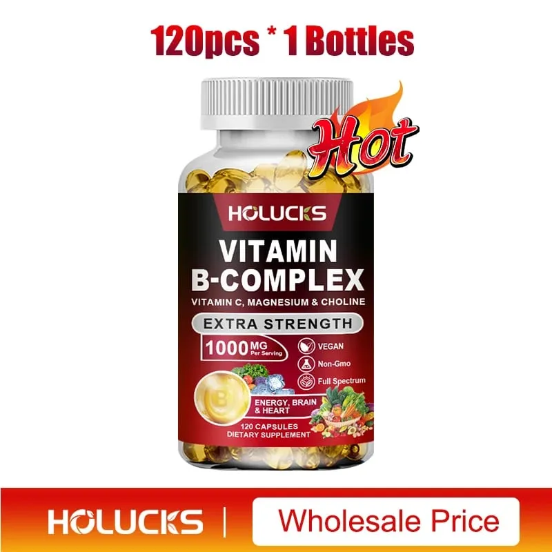 B1-vitaminban gazdag komplex B-vitamin-kiegészítő B2-B3-B5-B6-biotin, Erő Energia-támogató Az agy és a szív elősegíti az anyagcserét