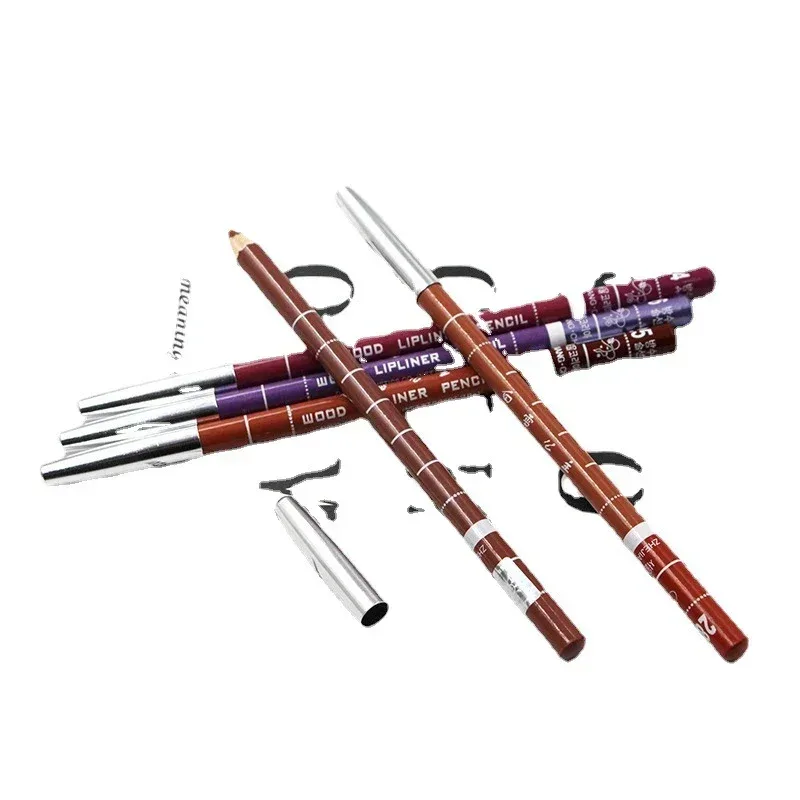 28Color Antifouling Lip Liner Professzionális rúzstoll Precise Waterproof Lip Outline Ceruza ajak smink Tartós szemceruza Krémes — image 6
