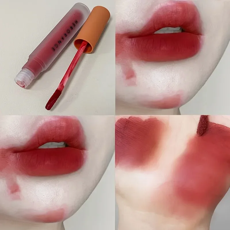 Herorange Velvet Matte Lip Mud Χαμηλού κορεσμού Αδιάβροχο μακράς διαρκείας, μη κολλώδες μακιγιάζ για τα χείλη