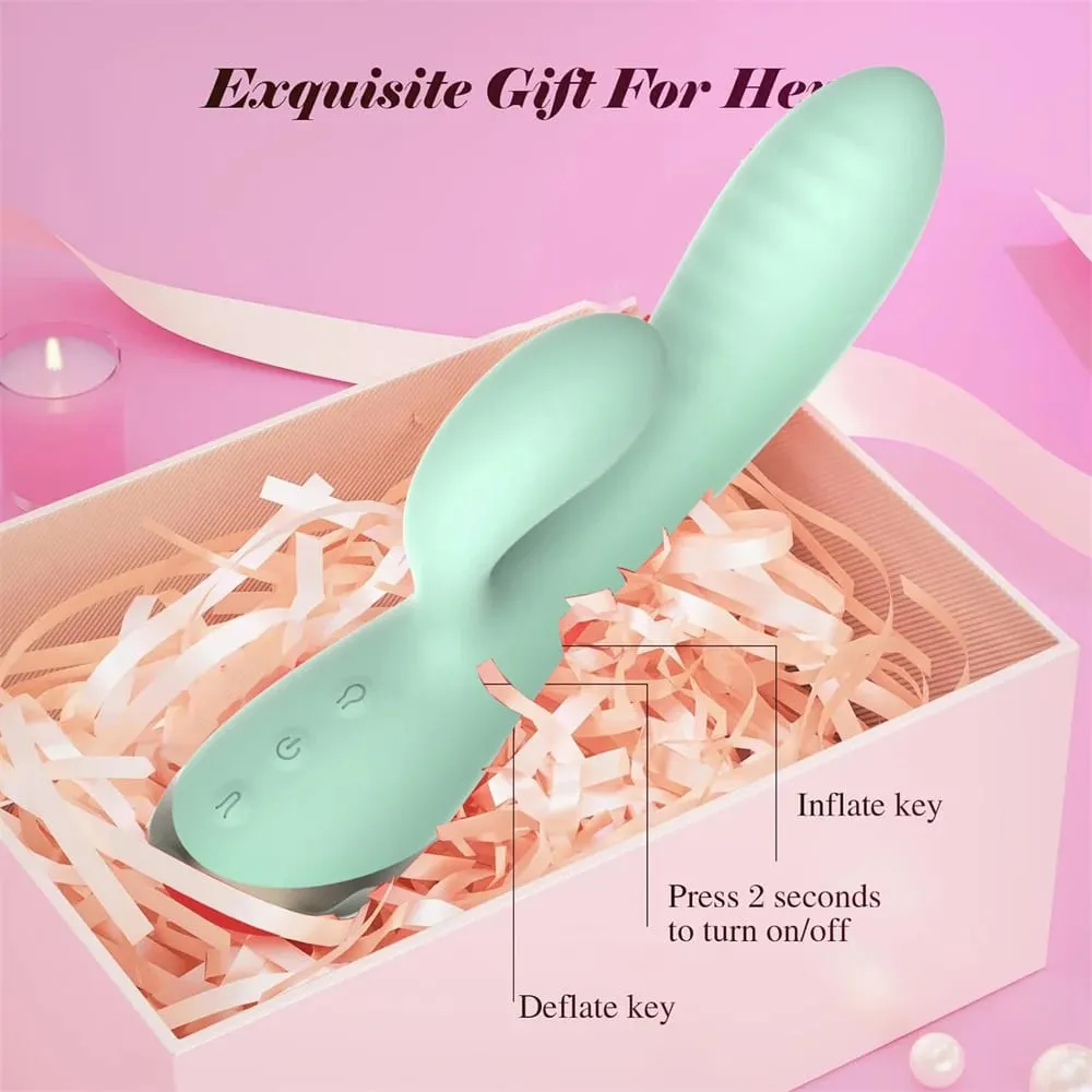 Inflatable expansion Vibrator G-Spot Massager Clitoris Stimulator Adult Sex Toys for Women Sexual Wellness Female Masturbator — image 5