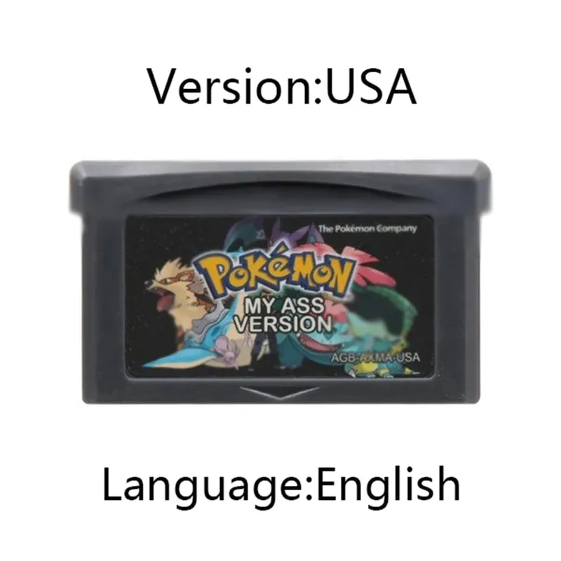 GBA Pokemon Game Cartridge 32-bit Κονσόλα παιχνιδιών βίντεο Κάρτα AshGray Liquid Crystal Light Platinum Moemon Emerald Αγγλική γλώσσα — image 9