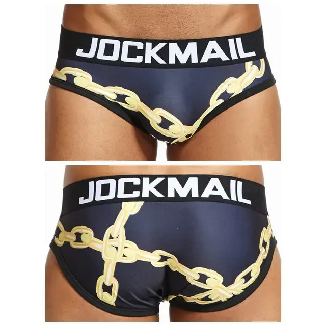 Mapaglarong masaya Sexy Men Underwear Print Underpants Ice silk Briefs Cueca Gay Male Panties Slip 21 Pattern design Shorts — image 47