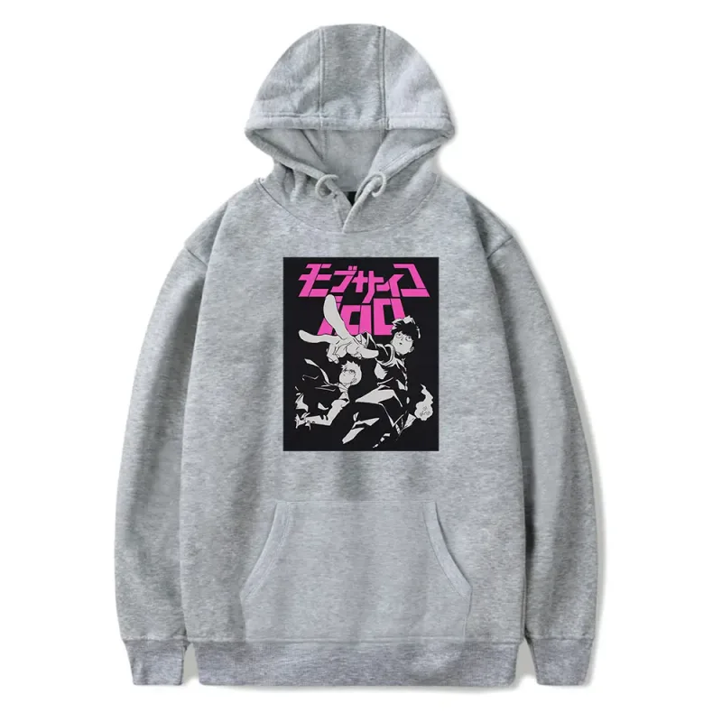Anime Manga Mob Psycho 100 Reigen Arataka Fashion Hooded Sweatshirts Winter Essentials Hoodies Sweaters Thick Sweater Sweatshirt