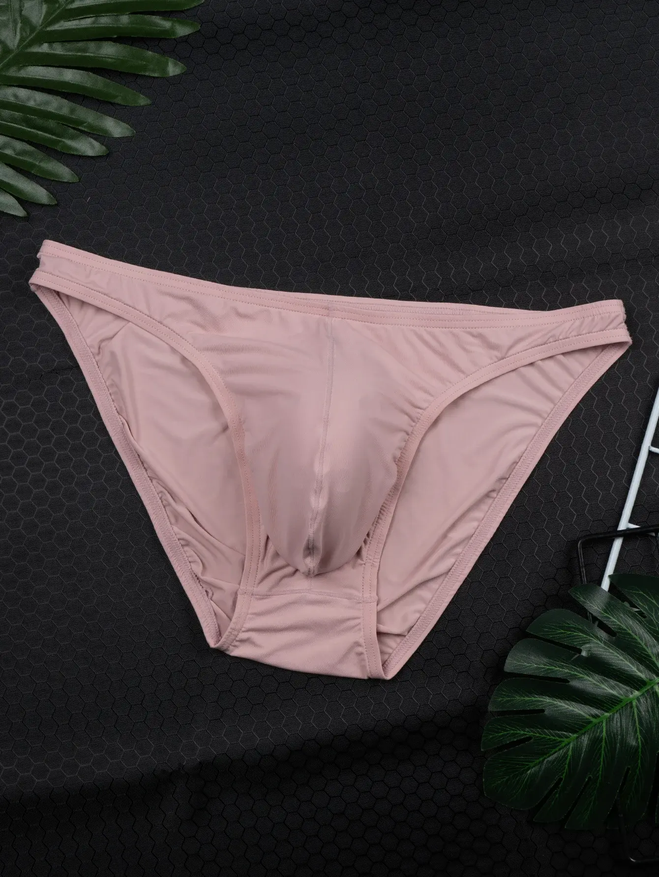 4-Pack Random Color Men's New Summer Casual Briefs, Men's Multi-Color Cool and Smooth Briefs, Men's Solid Color Breathable Comfortable Soft Briefs, Men's Stretchy Fitted Briefs — image 5