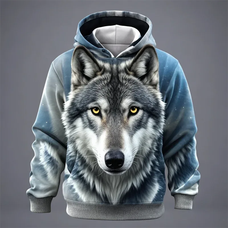 3D Lion Graphic Printed Men's Hoodie Fashion Street Hooded Sweatshirt Summer Autumn Oversized Tracksuit Pullover Casual Hoodies — image 16