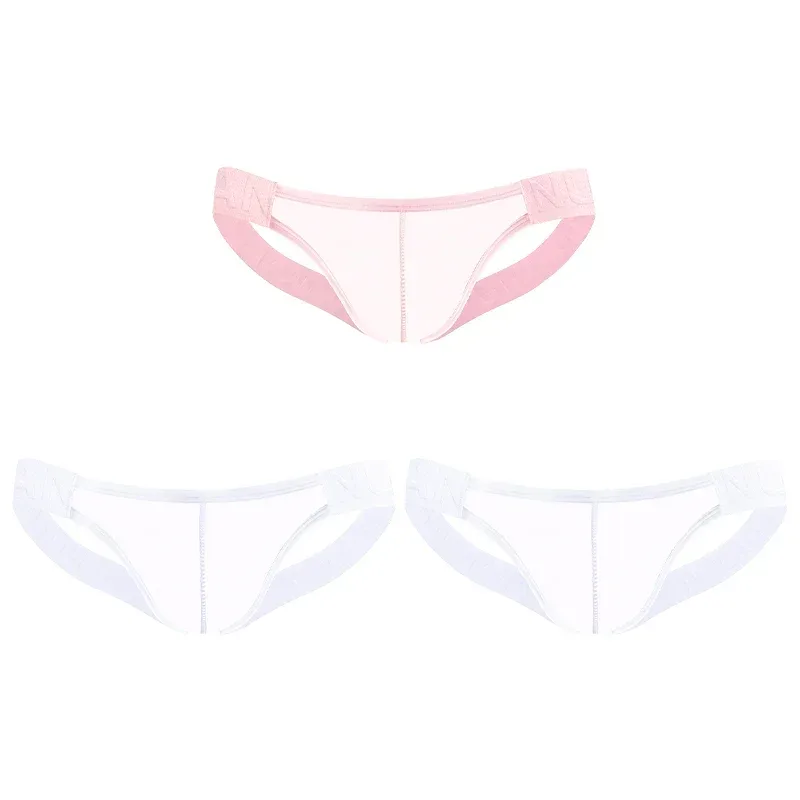 Trendy Men's Thong Comfortable Passionate Fitness Underwear Show Buttocks Personality Transparent Men Summer Triangle Brief — image 32