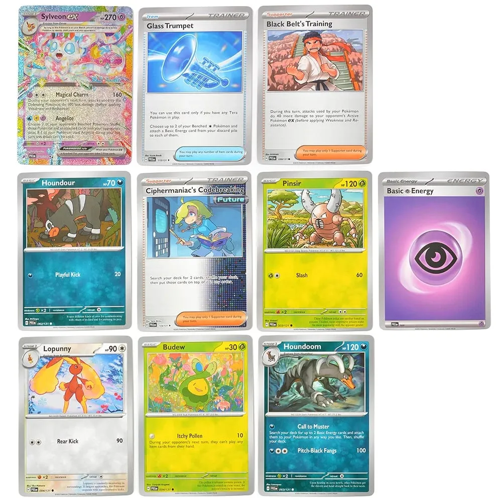 Εμπορική κάρτα Pokémon 360Pcs English Pokémon TCG: Prismatic Evolutions Scarlet Violet Box 36 Pack Box — image 5