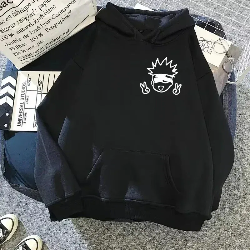 Spring Autunm Unisex Jujutsu Kaisen Anime Hoodies Sweatshirts Large Animated DesignsKawaii Gojo Satoru Graphic Streetwear — image 21