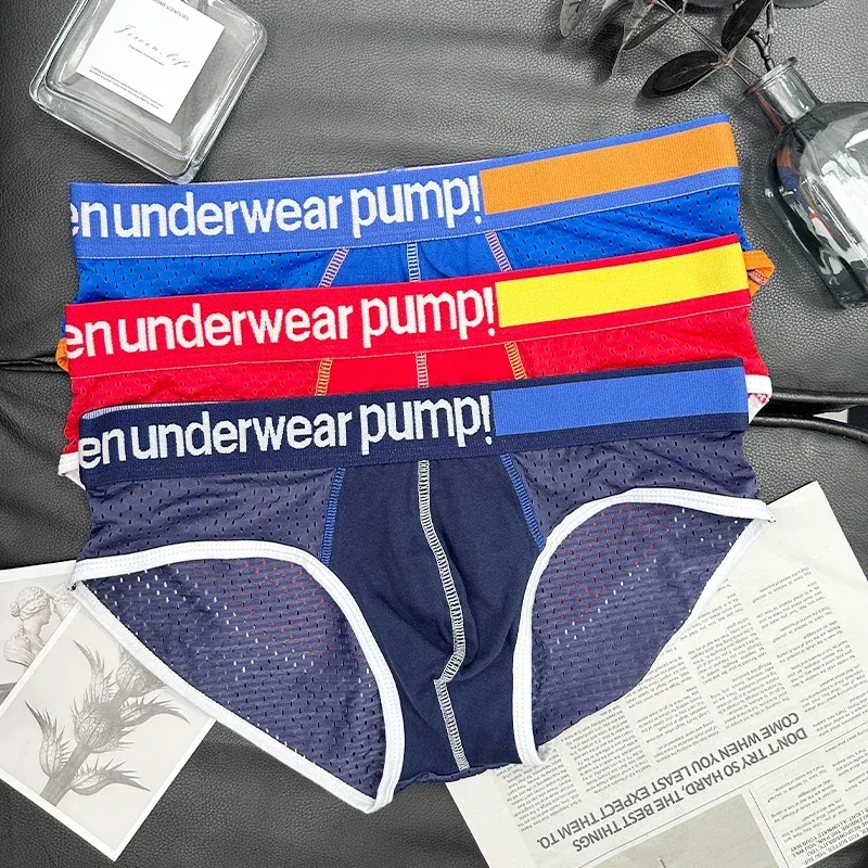 Cueca masculina de malha emagrecedora, cintura baixa, bolsa convexa em u, cintura elástica, respirável, cueca jockstrap colorida — image 5