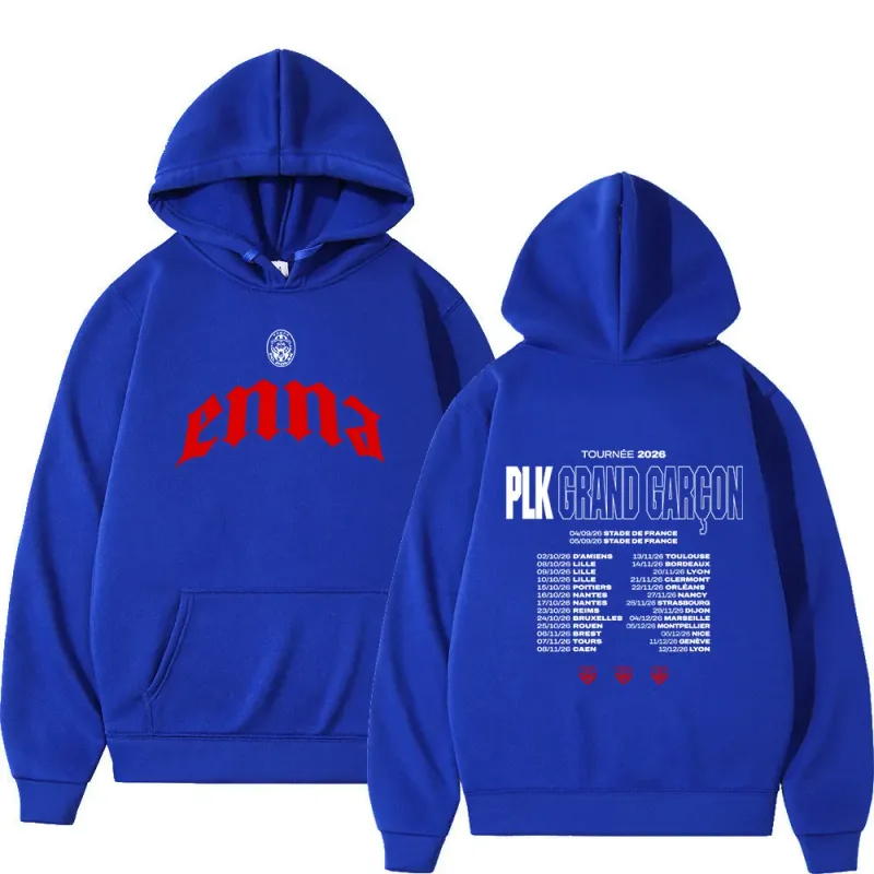 Rapper PLK Grand Garcon 2026 Tour Merch Hoodies Homens Mulheres Roupas Moda Hip Hop Pullovers Mangas Compridas Moletons Streetwear — image 5