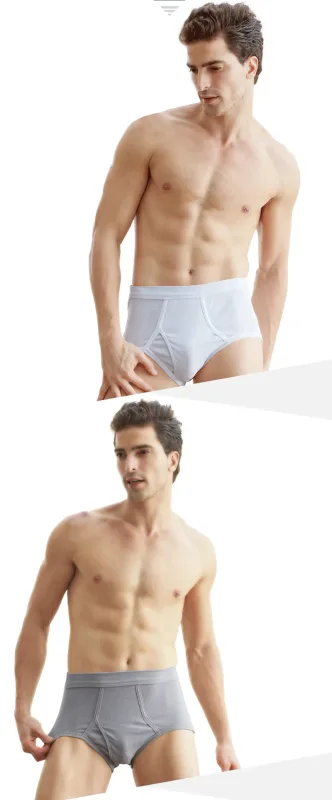 Solid Color Fat Plus Size Men's Underwear Mens Underpants 100% Cotton Comfortable Breathable Loose Large Size Men Briefs Panties — image 17