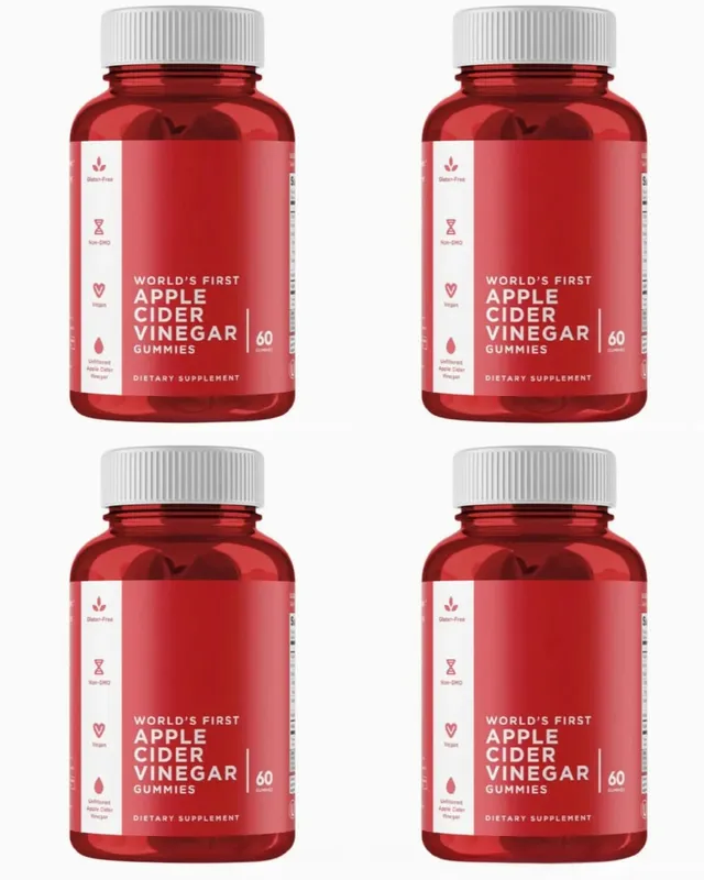 3 csomagos gumicukor készlet: Ashwagandha a stresszoldáshoz, bélegészségügyi probiotikumok + ACV Detox vegán gluténmentes kiegészítő 60 Ct egyenként — image 12