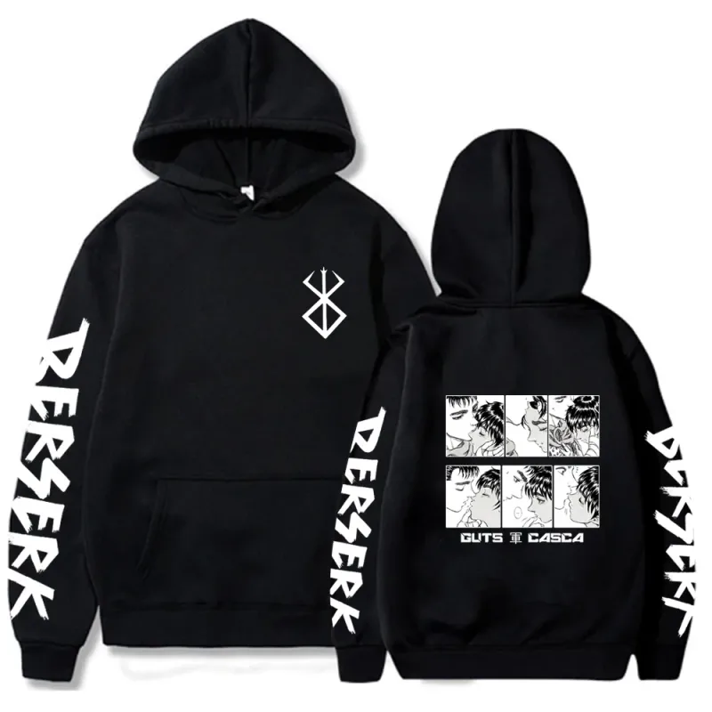 Berserk 拉鍊連帽衫男款長袖運動衫抓絨超大外套外套有趣 Berserk 日本動漫街頭服飾 — image 15