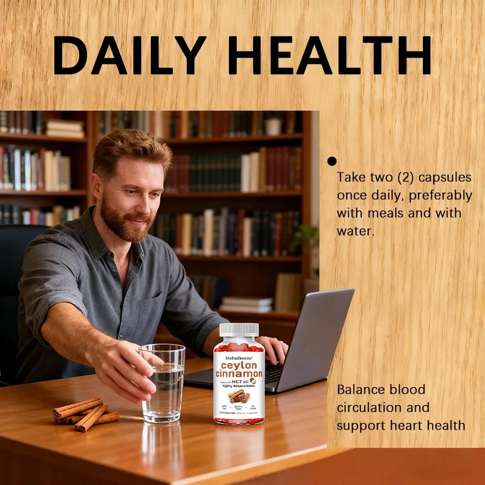 Bio ceyloni fahéj kapszula 600 mg nagy hatékonyságú, támogatja az antioxidáns immunrendszert, a szív-ízületeket, a csontokat és az emésztést — image 5