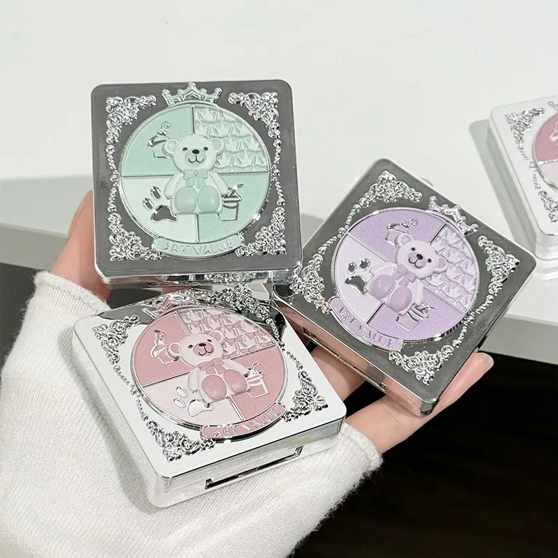 Παλέτα σκιών ματιών 5 χρωμάτων Μωβ Glitter Pearlescent ματ σκιές ματιών Shimmer μακιγιάζ μακράς διαρκείας Γυναικεία καλλυντικά ματιών ομορφιάς — image 6