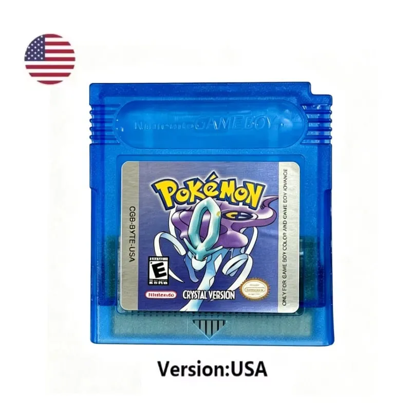 Many style Pokemon Red Blue Crystal Golden Green Silver Yellow GBC Game Card 16 Bit Video Game Cartridge Console Card GB/SP — image 13