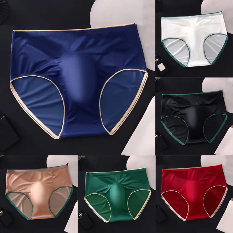 White Men Briefs Stylish Low Waist Panties Briefs 50 Polyamide 50 Spandex Solid Pattern Design Breathable Fabric