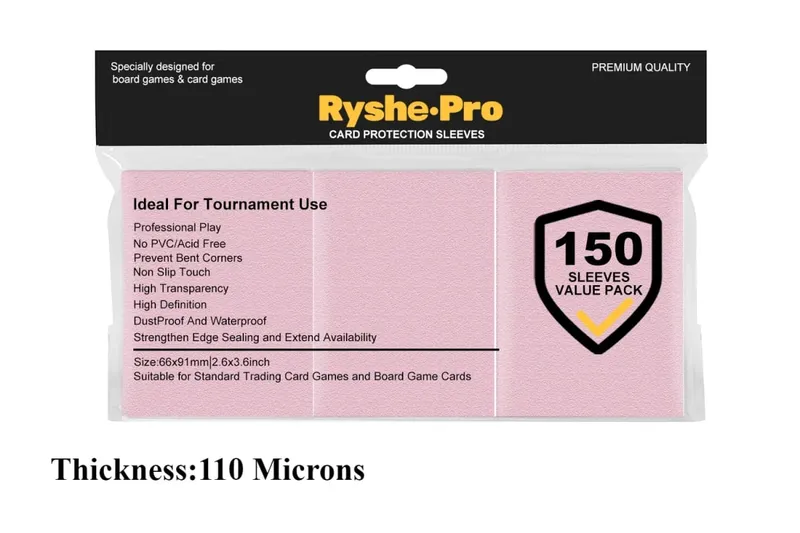 150Pcs Premium Card Sleeves 2,6"x3,6" συμβατές με κάρτες συναλλαγών τυπικού μεγέθους για MTG Pokemon TCG Baseball Card Sport Card — image 19