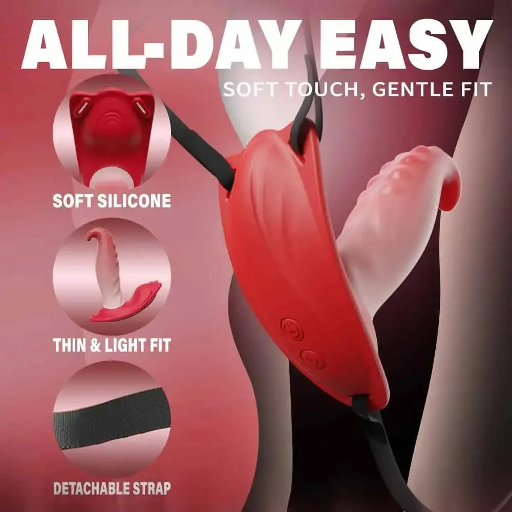 Wearable Vibrator Mini Clit Panty Butterfly Vibrator with Remote Control Vibrations Discreet Rose Sex Toy Women Couple Pleasure