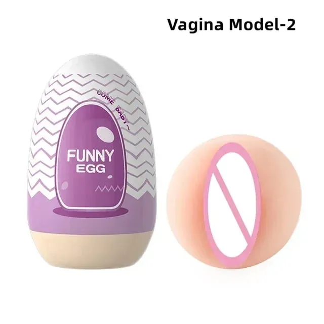 Tojás Hordozható Pénisz Masszírozó Puha Gumi Felnőtt Szex Játékok Férfi Valósághű hüvely zseb Pussy Mini Cups Maszturbátor — image 10