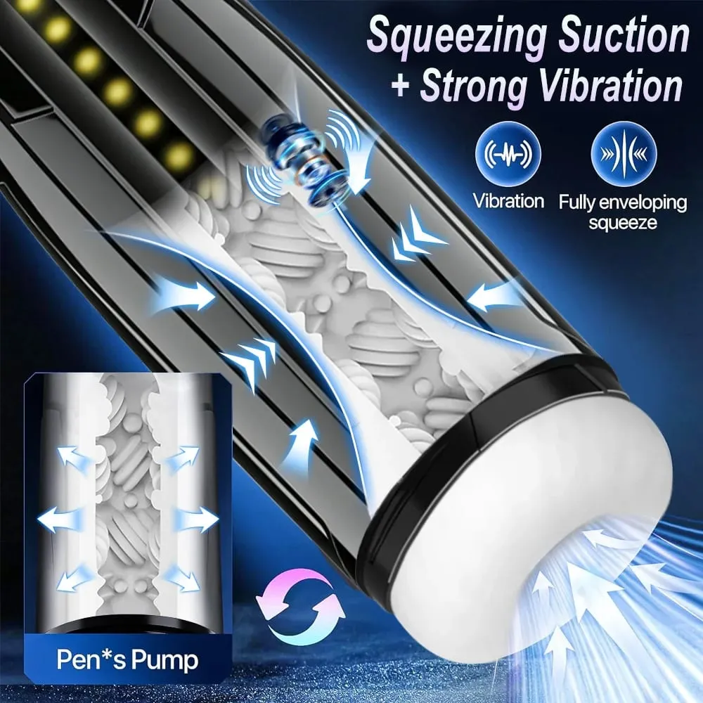 3 az 1-ben maszturbátor csésze teleszkópos szívó vibrációs zseb punci szopás maszturbáció pénisznagyobbító pumpás férfi szexjáték — image 5