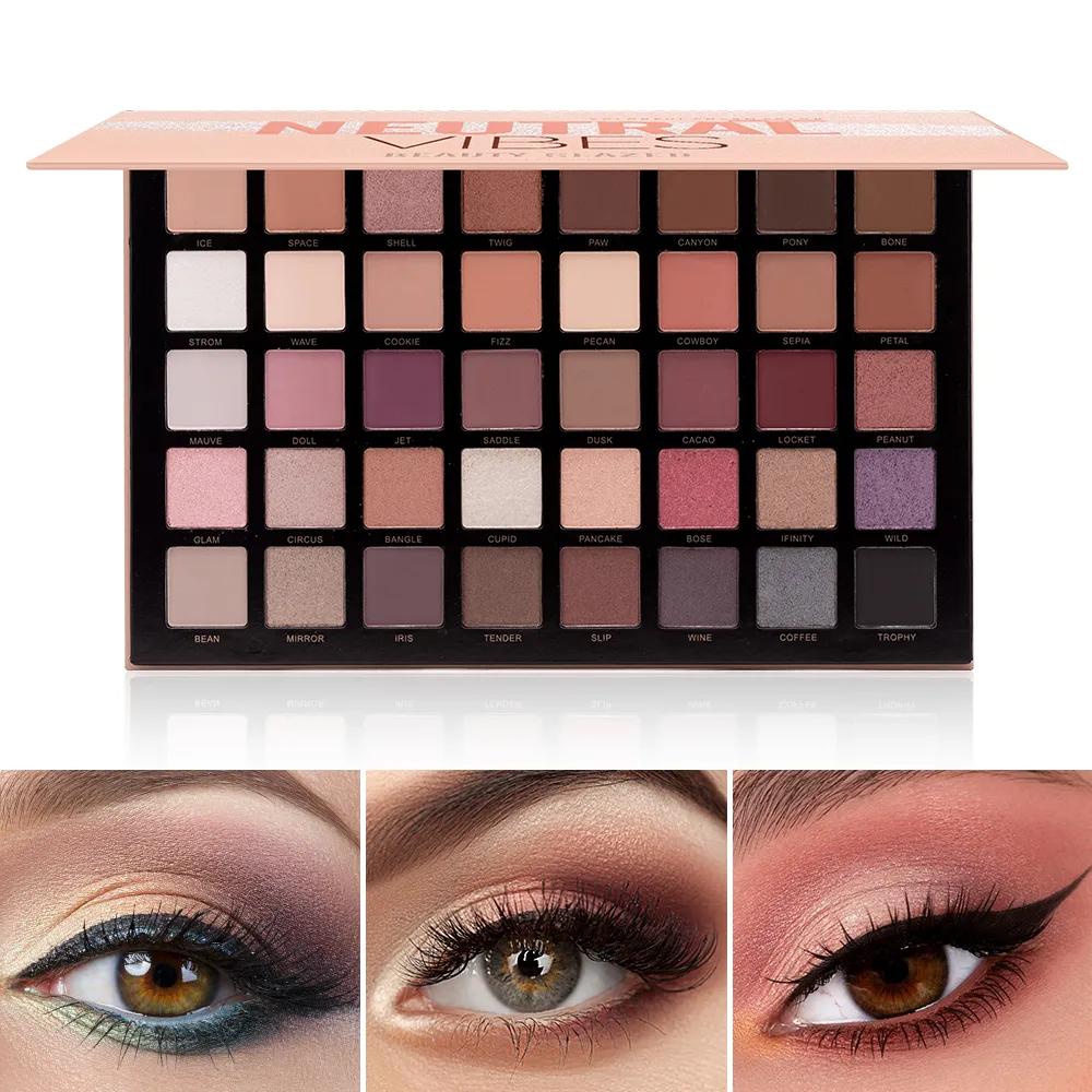 Matte 40 Colors Highlight Shimmer Eye Shadow Cosmetics Palette Glitter Eyeshadow palette — image 2