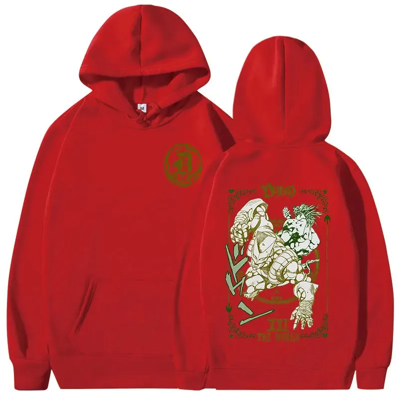 Anime Jojo Bizarre Adventure Hoodies Dio Brando Jotaro Kujo Manga Graphic Sweatshirts Men's Women Long Sleeves Fleece Pullovers — image 10