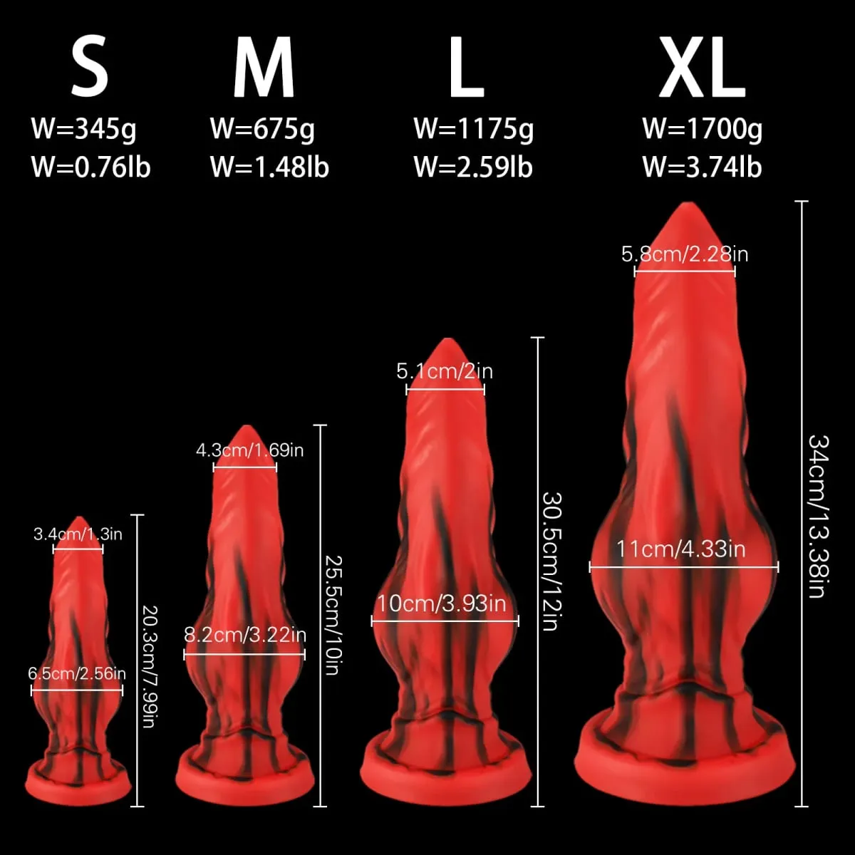 Malaking Silicone Fantasy Animal Dildo Anal Plug Prostate Sex Para sa Mga Lalaki Babae Big Knot Dog Dildo Suction Cup Butt Plug Cock Sex Toys18 — image 6