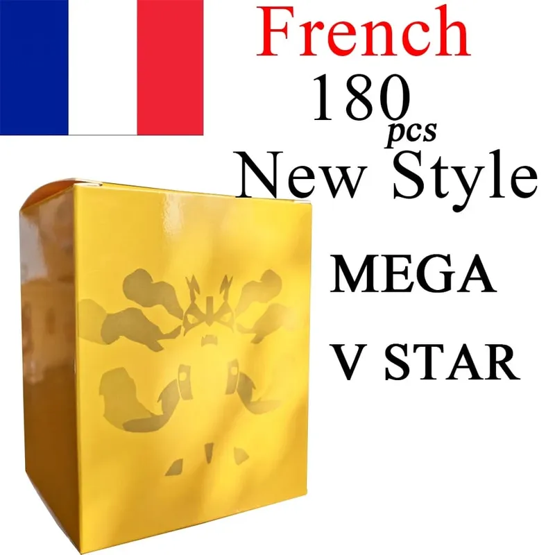 Francia változatú Pokemon kártyák VMAX V EX GX MEGA Carte Collection Battle Trainer Gyermek karácsonyi játékok Ajándék — image 18