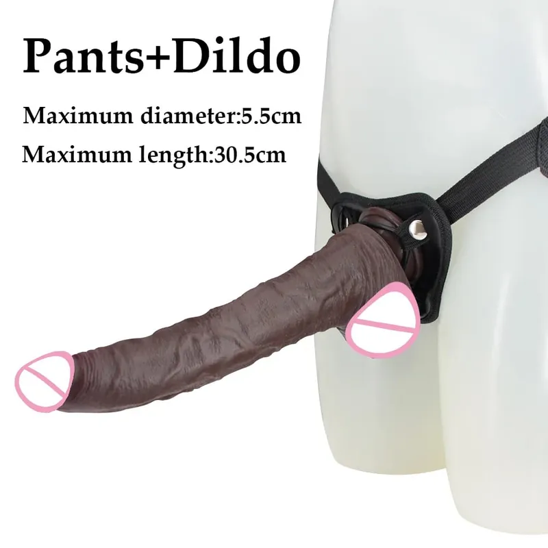 Realistic Long Dildo Flesh Skin Μαλακό Big Dick Διπλή σιλικόνη Μικρό πέος για Γυναίκα Άνδρας Παιχνίδια πρωκτικού σεξ Βεντούζα Αυνανισμός — image 13