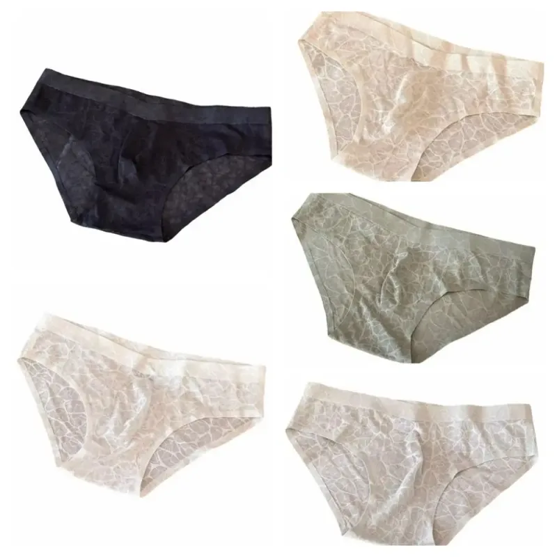 Underpants 3D Bulge Pouch Men's Underwear Lingerie Transparent Mesh Panties Low Waist Thin Triangle Panties Men — image 6