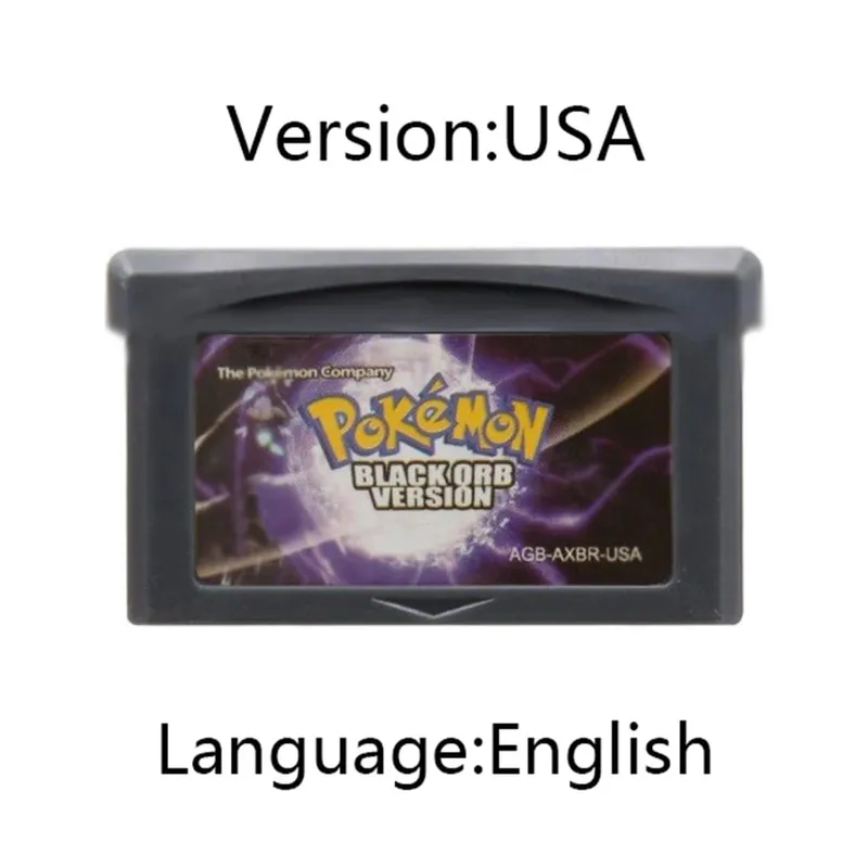 GBA Pokemon Game Cartridge 32-bit Κονσόλα παιχνιδιών βίντεο Κάρτα AshGray Liquid Crystal Light Platinum Moemon Emerald Αγγλική γλώσσα — image 10