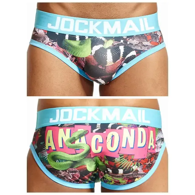 Mapaglarong masaya Sexy Men Underwear Print Underpants Ice silk Briefs Cueca Gay Male Panties Slip 21 Pattern design Shorts — image 57