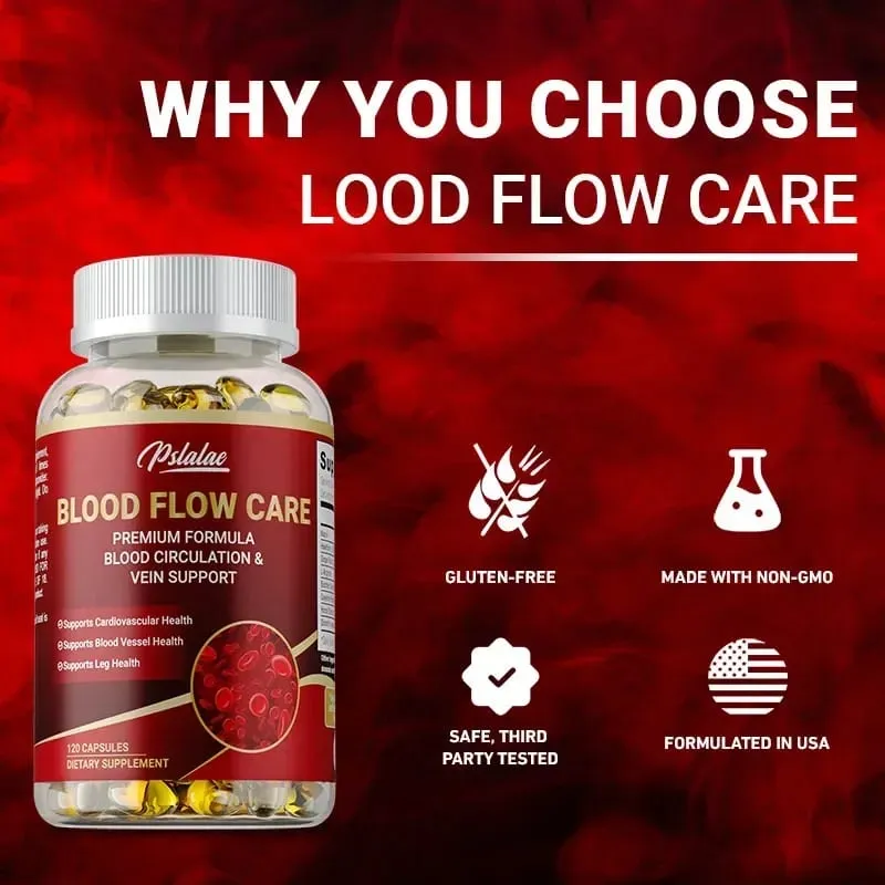 Blood Flow Care Supplement - Supporting Blood Circulation Promotes Leg Vein Heart Blood Vessel and Cardiovascular HealthSuppl — image 5