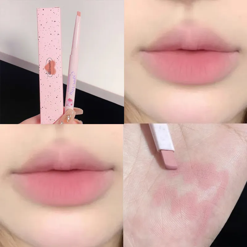 Matte Lip Liner Outline Lips Lipstick Pen Waterproof Long-lasting Color Lip Pencil Lipstick Pen — image 2