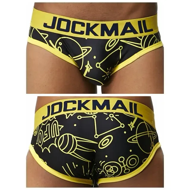 Mapaglarong masaya Sexy Men Underwear Print Underpants Ice silk Briefs Cueca Gay Male Panties Slip 21 Pattern design Shorts — image 53